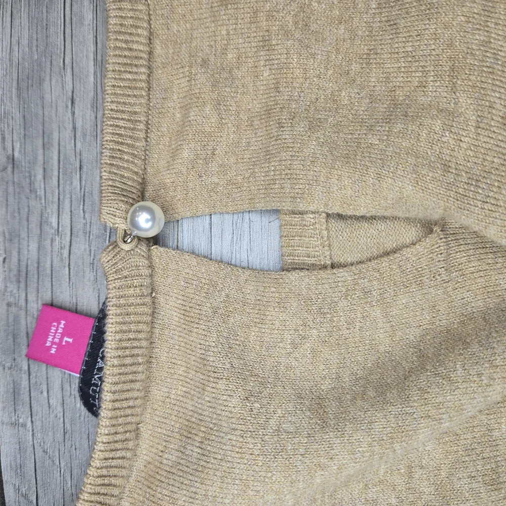 Vince Camuto Tan Short Sleeve Top - Picture 5 of 6